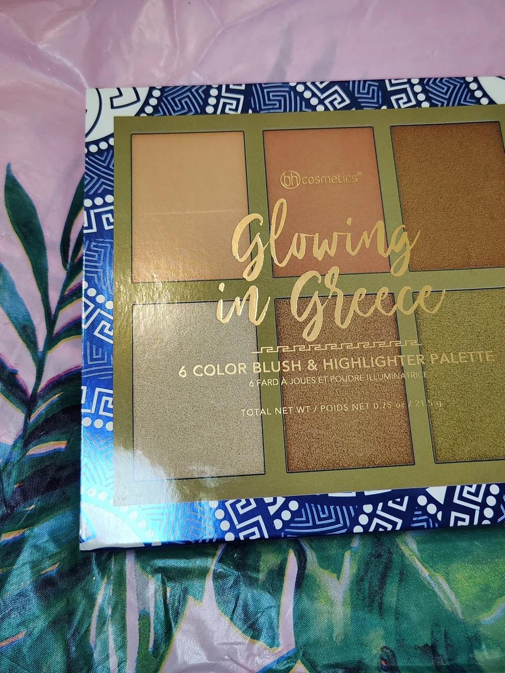 BH Cosmetics Blushing & Highlighting Palette - Pink Gold Shades